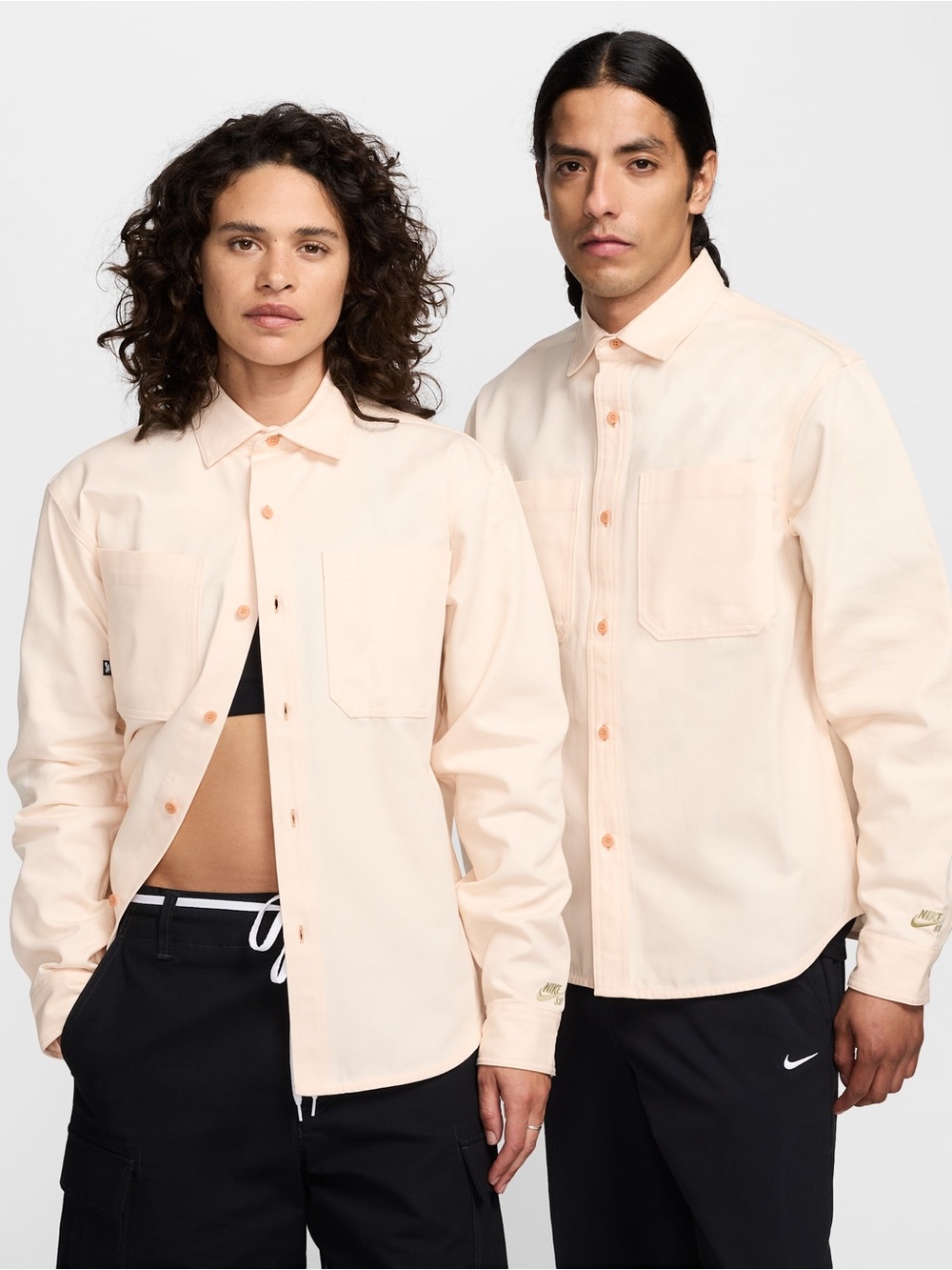 Nike SB Long-Sleeve Woven Skate Top Size Large FV7345-838